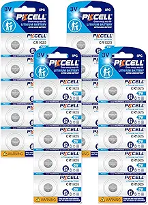 PKCELL CR1025 3 V Batería de litio (probablemente en presentación de 20 unidades o similar)
