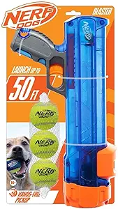 Nerf Dog – Lanzador de pelotas tipo bláster + 3 pelotas