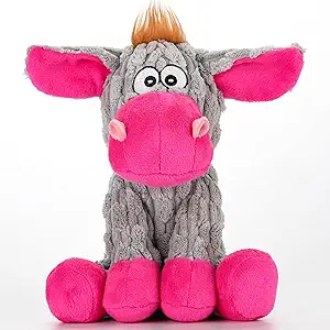 loncoldy – Juguete de peluche resistente con crujido y sonido para perros