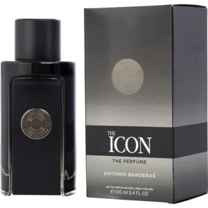 Antonio Banderas Icon The Perfume Hombre EDP 100 ml en frasco negro de vidrio