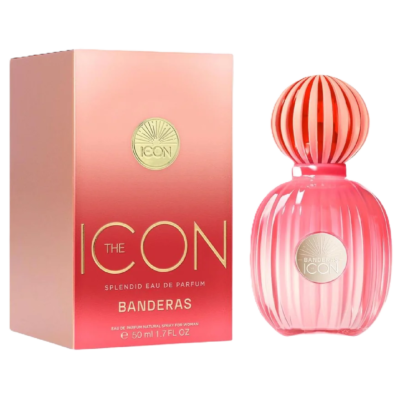 Antonio Banderas Icon Splendid Mujer EDP 100 ml en frasco negro de vidrio