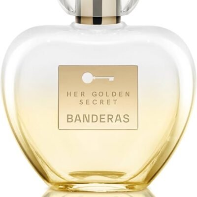 Antonio Banderas Her Golden Secret EDT 80 ml en frasco de vidrio negro