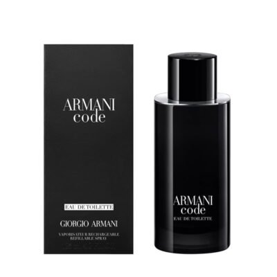 Armani Code Edp 125 Ml fragancia para hombre sobre fondo blanco