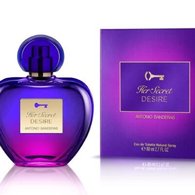 Antonio Banderas Her Secret Desire Mujer EDT 80 ml en frasco negro de 80 ml