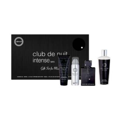 Armaf Estuche Club De Nuit Man 4Pz sobre fondo blanco