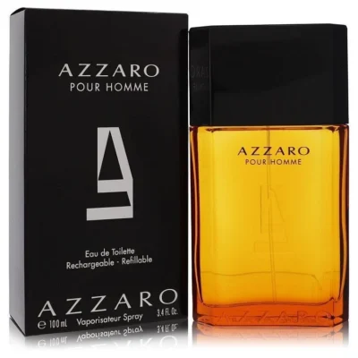 Azzaro Pour Homme Negro 100Ml Edt Recargable fragancia para hombre