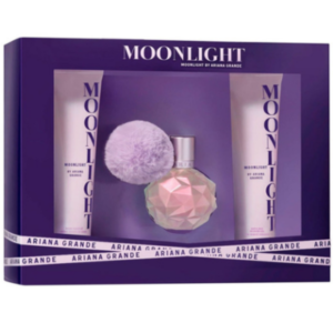 Ariana Grande Estuche Moonlight 100Ml con fragancia, crema y body mist en color lila
