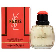 Yves Saint Laurent Paris Mujer Edt 125Ml fragancia para mujer en packshot sobre fondo blanco