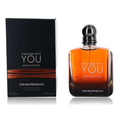 Emporio Armani Stronger With You Absolutely Hombre EDP 100 ml en fondo blanco