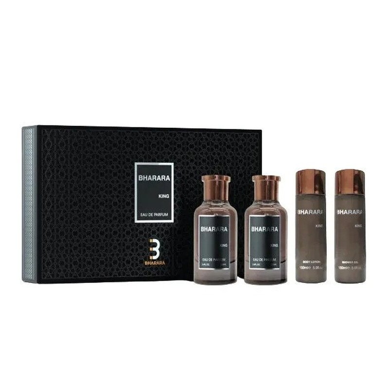 Estuche Bharara King 4 Pcs Men sobre fondo blanco