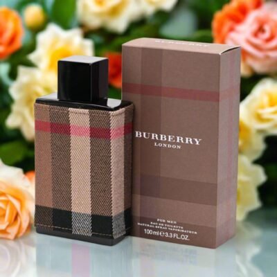 Burberry London Fab EDT 100 ml para hombre en packshot sobre fondo blanco