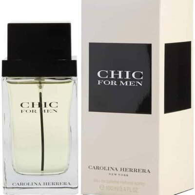 Carolina Herrera Chic Hombre EDT 100 ml en fondo blanco