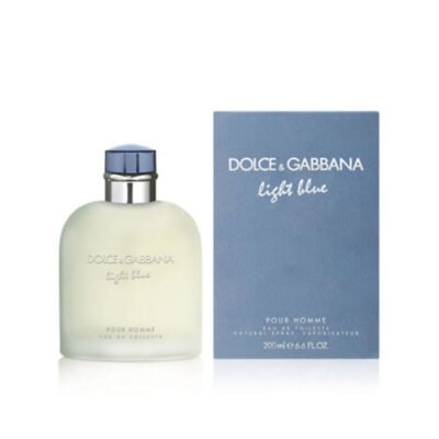 Dolce & Gabbana Light Blue EDT Hombre 200 ml en packshot sobre fondo blanco