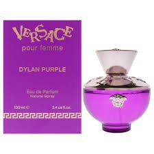 Versace Dylan Purple 100Ml EDP Mujer en packshot sobre fondo blanco