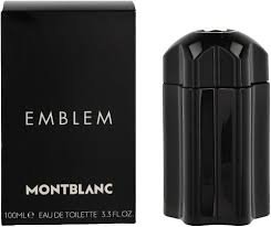 Montblanc Emblem EDT 100 ml para hombre sobre fondo blanco