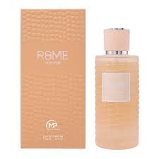 Rome Yum Yum Mujer EDP 100 ml en frasco de perfume sobre fondo blanco