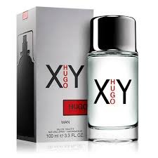 Hugo Boss Xy Hombre EDT 100 ml sobre fondo blanco