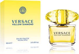 Versace Yellow Diamond Mujer EDT 90ml sobre fondo blanco