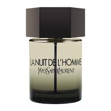 Yves Saint Laurent La Nuit L Homme Hombre EDT 100 ml frasco sobre fondo blanco