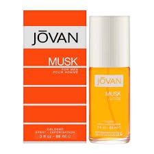 Jovan Musk For Men Cologne 88Ml fragancia para hombre en packshot sobre fondo blanco