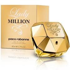 Paco Rabanne Lady Million EDP Mujer 80Ml en packshot sobre fondo blanco